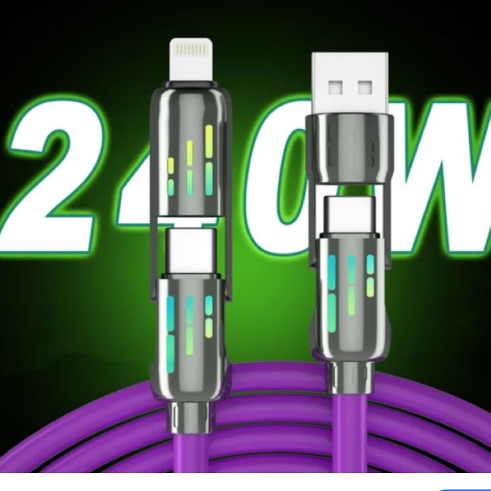 2-in-1 Fast Data Cable  Charger NIB - Picture 3 of 5